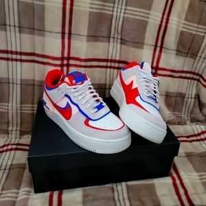 Nike Air Force 1 Shadow 'Sail Royal Red'
